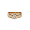 Bague 57 Bague jonc en or rose 750‰ sertie d’un diamant taille ancienne 58 Facettes 250465R