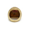 Bague 51 Bague bombée ciselée en or jaune 750‰ et corail rose 58 Facettes 250073SP