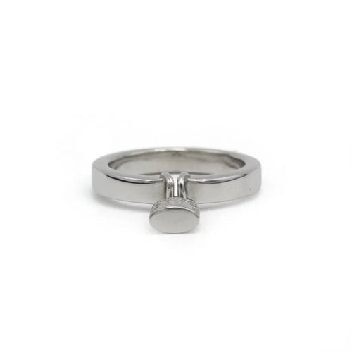 Bague 55 Louis Vuitton Lockit PM - Bague en or blanc 750‰ et diamants 58 Facettes 250078SP