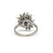 Bague 55 Bague cocktail en or blanc 750, saphir et diamants 58 Facettes 250075SP