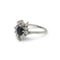 Bague 55 Bague cocktail en or blanc 750, saphir et diamants 58 Facettes 250075SP