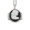Collier Collier Pendentif Art Déco - Platine, Diamants & Camée Onyx 58 Facettes 250427R