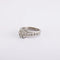 Bague 48 Bague Or blanc et diamants 58 Facettes 150052-T91R