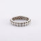 Bague 53 / Blanc/Gris / Or 750 Alliance américaine Diamants 0.90ct 58 Facettes 170157R