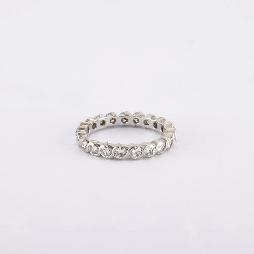 Bague 52 Alliance Américaine Diamants 1.76 Carats 58 Facettes 220416R