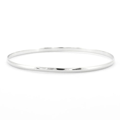 Bracelet Bracelet demi-jonc plat en or blanc 18 carats 58 Facettes