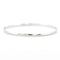 Bracelet Bracelet demi-jonc plat en or blanc 18 carats 58 Facettes