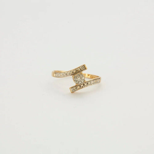 Bague 58.5 Bague Or jaune Diamants 58 Facettes