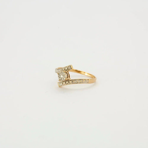 Bague 58.5 Bague Or jaune Diamants 58 Facettes
