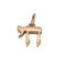 Pendentif Pendentif "HAI" ou rose 18 carats 58 Facettes