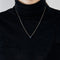 Collier Collier en or rose et saphir 58 Facettes
