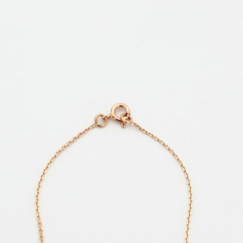 Collier Collier en or rose et saphir 58 Facettes