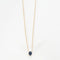 Collier Collier en or rose et saphir 58 Facettes