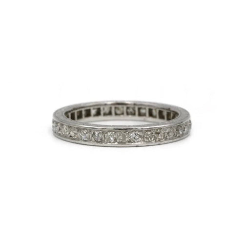 Bague 52 Alliance - Platine et diamants 58 Facettes 230068SP