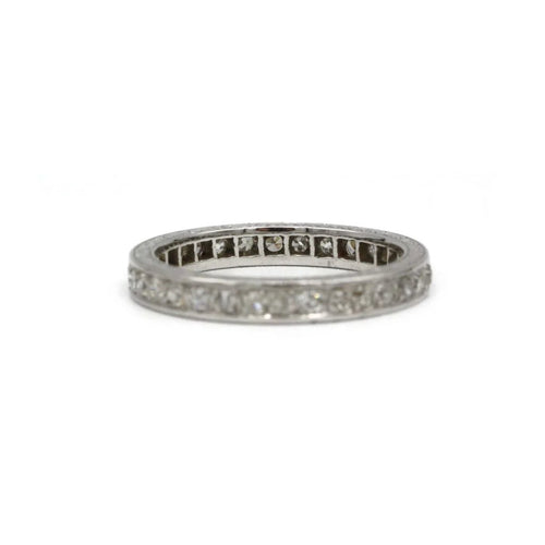 Bague 52 Alliance - Platine et diamants 58 Facettes 230068SP