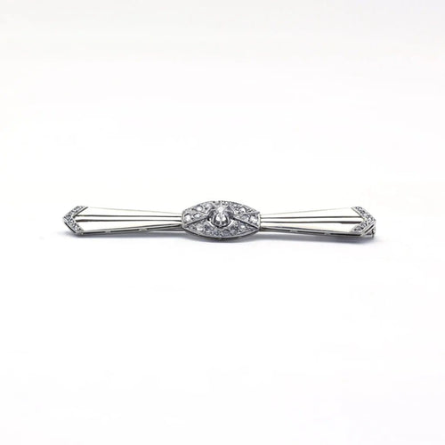 Broche Broche or blanc platine et diamants 58 Facettes 140246R