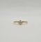 Bague 50 Solitaire or jaune serti d'un diamant taille ancienne 58 Facettes