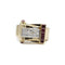 Bague 54 Bague or jaune diamants rubis 58 Facettes 220057R