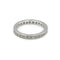 Bague 56 Alliance or blanc diamants 58 Facettes 220508R