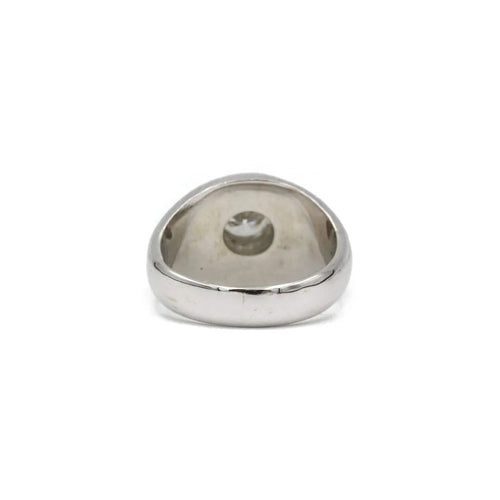 Bague 49 Bague jonc en or blanc et diamant 58 Facettes 240301R