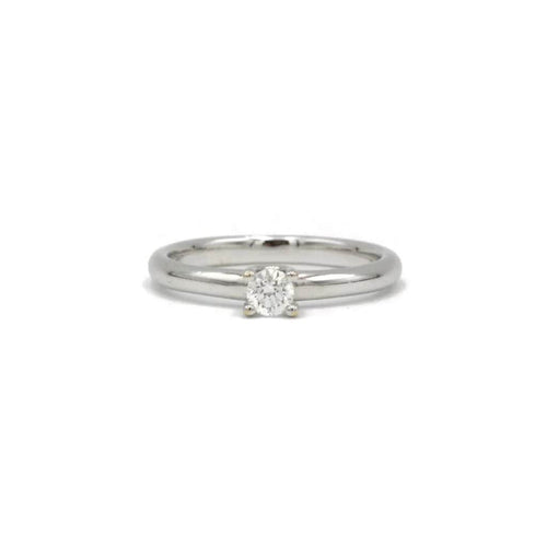 Bague 51.5 Solitaire or blanc diamant 58 Facettes 170197R