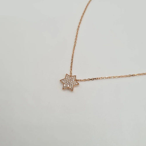 Collier Collier en or rose 18 carats serti de diamants 58 Facettes