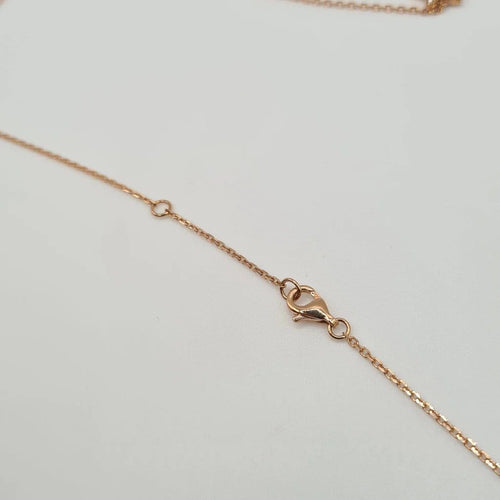 Collier Collier en or rose 18 carats serti de diamants 58 Facettes