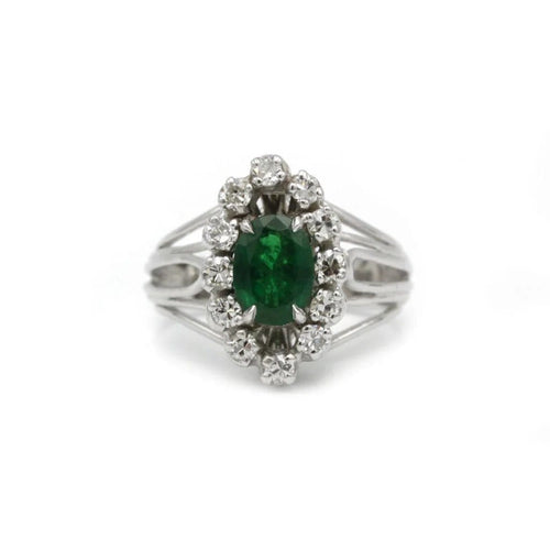 Bague 52 Bague or diamants émeraude 58 Facettes 230252R