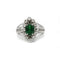 Bague 52 Bague or diamants émeraude 58 Facettes 230252R