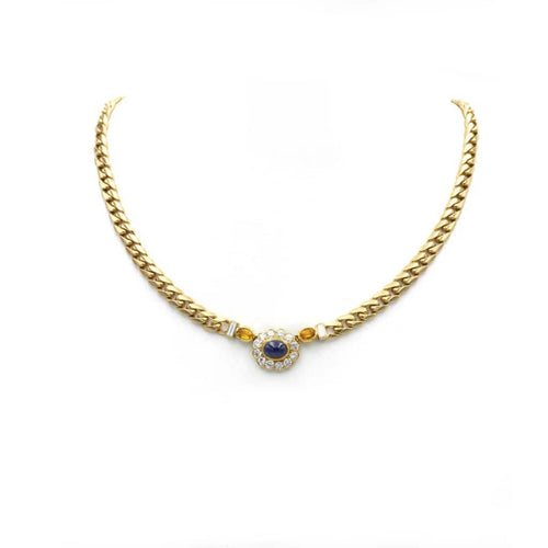 Collier Collier Or, Saphir & Diamants - FRED 58 Facettes 250087R
