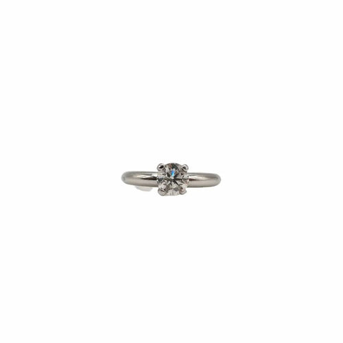 Bague 49 Bague solitaire en or blanc et diamant 58 Facettes