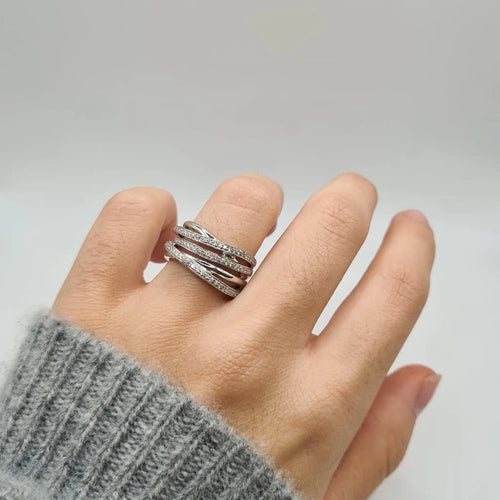 Bague 54 Bague en or blanc 18 carats et diamants 58 Facettes
