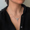 Collier Collier - Or blanc & 4,15 carats de Diamants 58 Facettes 250386R