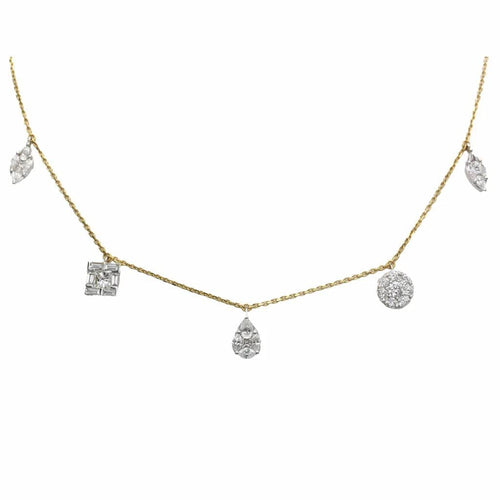 Collier Collier Or bi-colore Pampilles - DJULA 58 Facettes 250410R