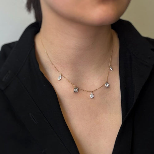 Collier Collier Or bi-colore Pampilles - DJULA 58 Facettes 250410R