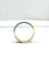 Bague 63 Alliance homme incurvée large en or champagne 18 carats 58 Facettes