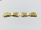 Boutons de manchette Boutons de manchette trapèzes en or jaune 18 carats 58 Facettes 950860
