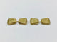 Boutons de manchette Boutons de manchette trapèzes en or jaune 18 carats 58 Facettes 950860