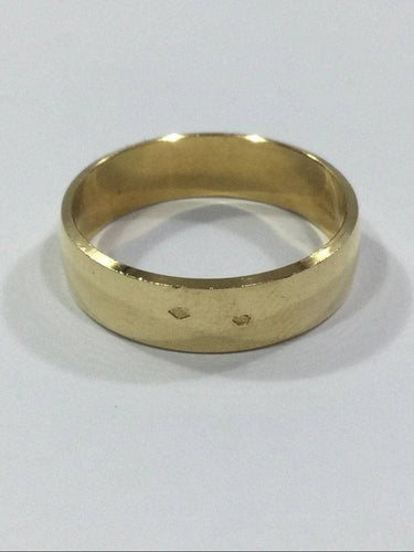 Bague 63 Alliance homme large en or rose 18 carats 58 Facettes 940276