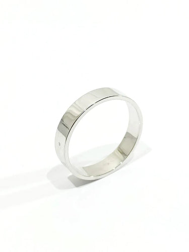 Bague 47.5 Alliance en or blanc 18 carats 58 Facettes