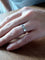 Bague 47.5 Alliance en or blanc 18 carats 58 Facettes