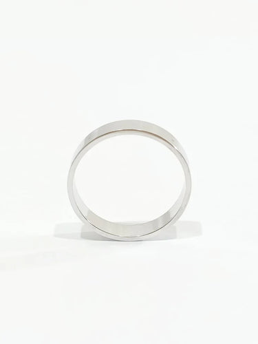 Bague 47.5 Alliance en or blanc 18 carats 58 Facettes
