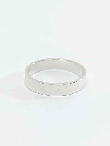 Bague 47.5 Alliance en or blanc 18 carats 58 Facettes