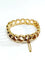 Bracelet Bracelet à mailles en demi-cercles en or champagne 18 carats 58 Facettes