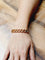 Bracelet Bracelet à mailles en demi-cercles en or champagne 18 carats 58 Facettes