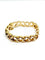 Bracelet Bracelet à mailles en demi-cercles en or champagne 18 carats 58 Facettes