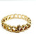 Bracelet Bracelet à mailles en demi-cercles en or champagne 18 carats 58 Facettes