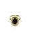 Bague 59 Bague camée bleu en or jaune 18 carats 58 Facettes