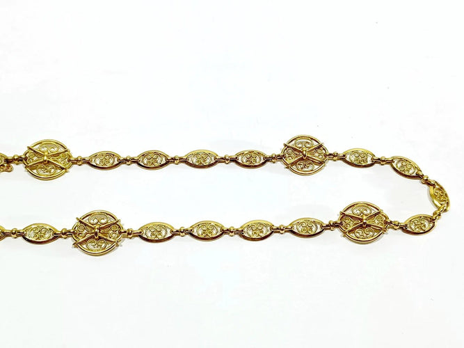 Collier Collier en or jaune 58 Facettes