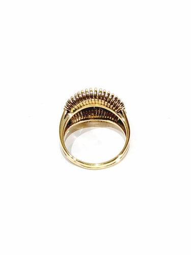 Bague 58 Bague spirales en or jaune 18 carats et diamants 58 Facettes